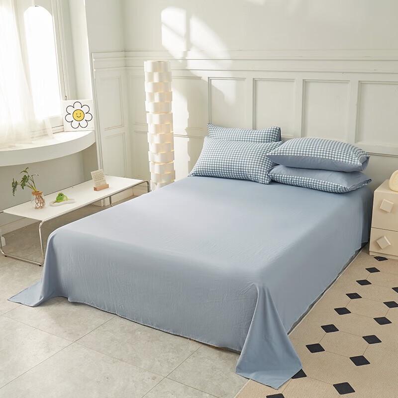 Paul Pierrot Washed Plaid 4-Piece Bedding Set