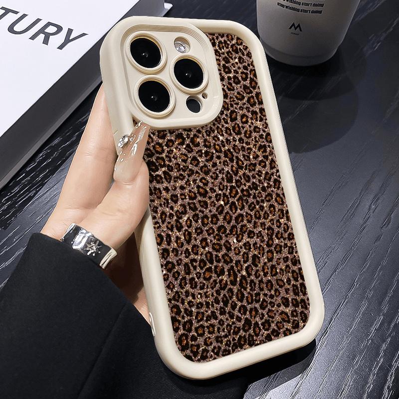 Popular Leopard Print Pattern Silicone Soft Phone Case For iPhone 17 Pro Max 11 12 13 14 15 16 Plus X XR XS Max 16E 17 Air Cover