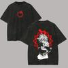 Seven Deadly Sins Graphic Unisex Men Women Acid Washed Oversized T-shirt Streetwear Harajuku Cotton High Quality Female Male Clothing