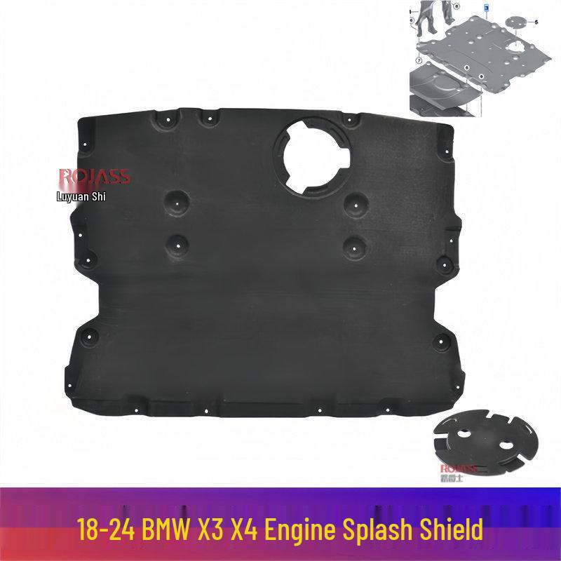 Engine, Water Tank, Gearbox, and Underbody Protection for BMW X3/X4 30i: Chassis G08, Front Bumper G02 Engine Oil Drain Cover