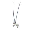 3D Horse Pendant Necklace Enamel Mini Horse Charm Necklace Cute Horse Long Necklace Gift for Men Women Horse Lovers