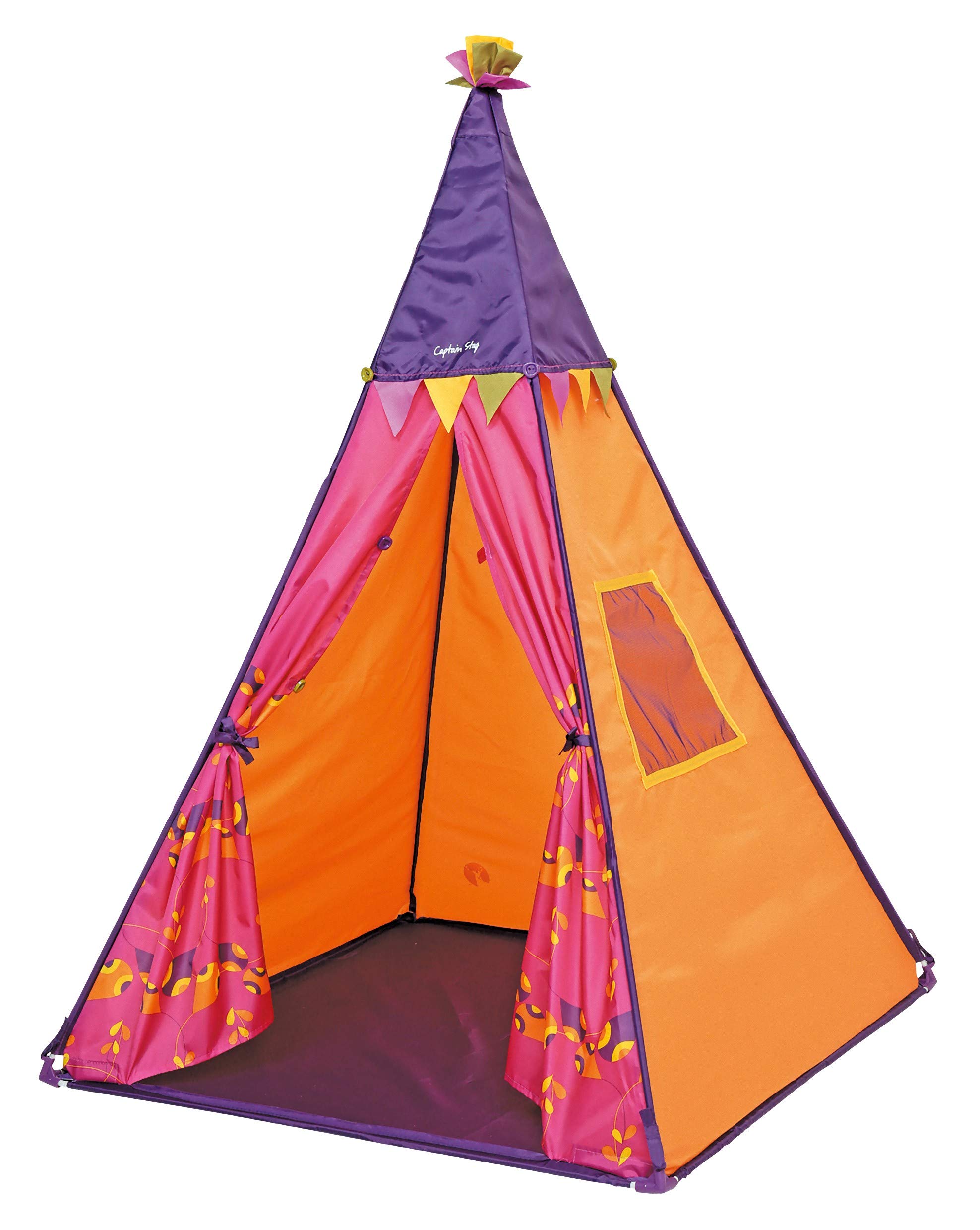 

Captain Stag Junior Teepee Secret Base Indoor CS Kids Tent, Tent, Tent, Orange, Play, UX-2586 оранжевый