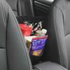Leather Car Seat Storage Net - Keep Your Car Organized with Hanging Storage Bag.