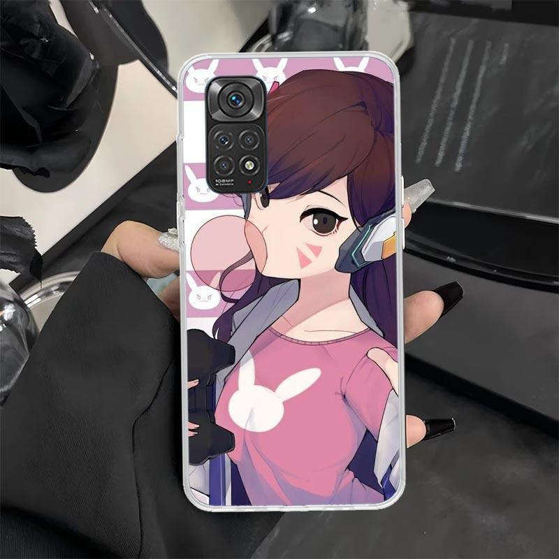 Game O-Overwatchs-DVA Phone Case for Xiaomi Redmi Note 13 12S 12 11S 14 11E Pro Plus 11 10 10S 9 9S 8 8T 5G Soft Silicone Cover