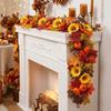 Thanksgiving Maple Leaf & Sunflower Vine Decoration for Home and Festival 