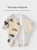 Baby Butterfly Three-Layer Warm Crawling Jumpsuit - Boneless, All-Season Newborn Clothing