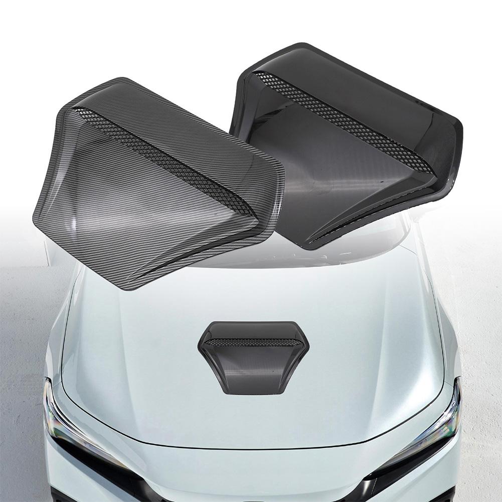 Car Engine Vent Trim Cover Fake Air Outlet Body Sticker Adhesive Simulation Air Flow Intake Hood Bonnet Cover Decoration
