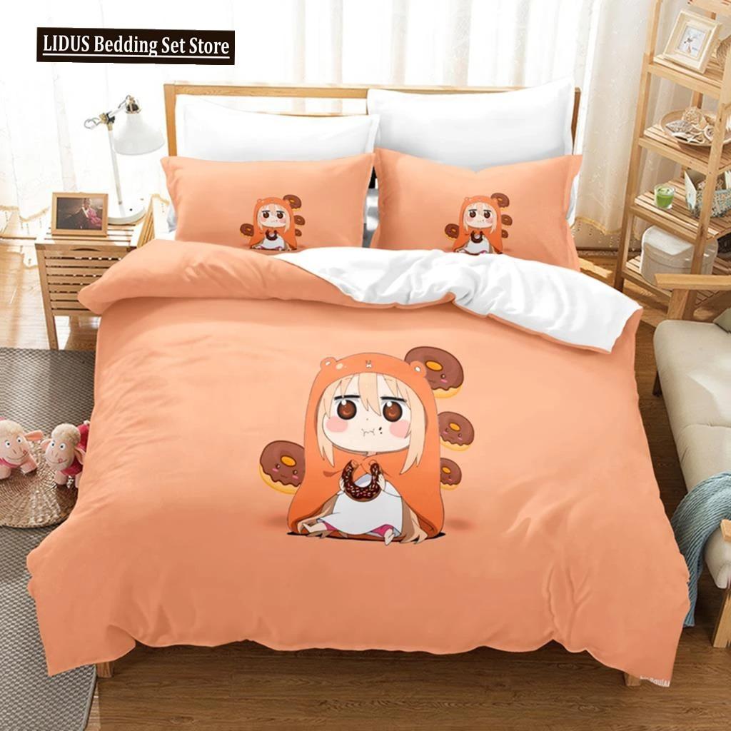 3D The Himouto! Umaru-chan Beding Sets Soft with Soft Fabric Duvet Cover Set With Pilowcase Twin Ful Quen King Bedclothes Bed Linen