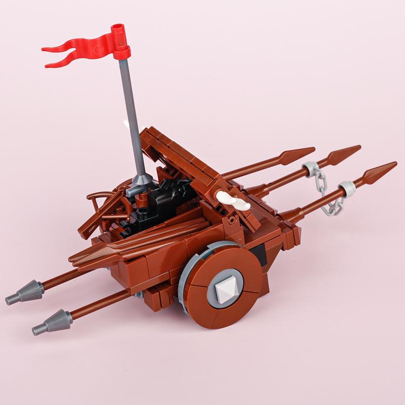 MOC Mittelalterliche Bausteine Set Zubehör Schmiede Schlafzimmer Tisch Bar Möbel Küche Zusammenbau Jungenspielzeug Mini Ziegelsteine K027 DIY