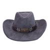 Wish Season Western Cowboy Hat Suede Jazz Hat Men'S And Women'S Top Hat