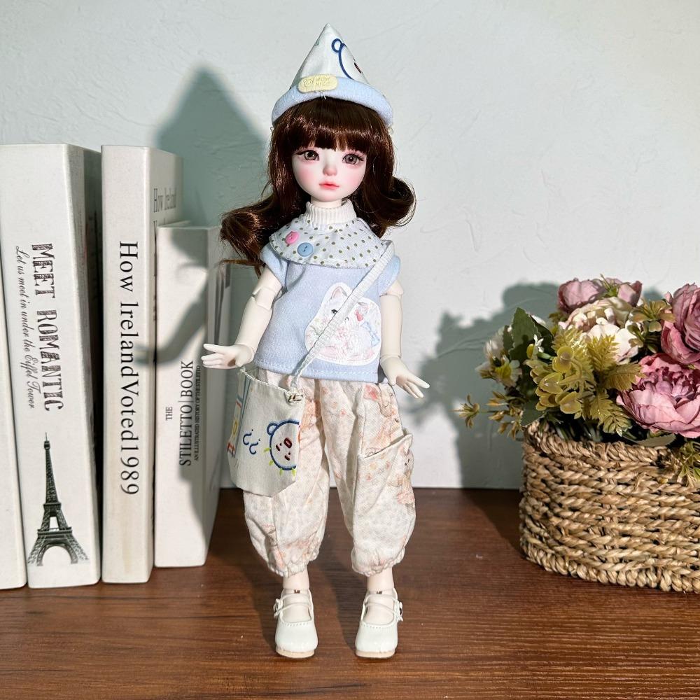DIY 30cm Doll Clothes Handmade Doll Dress Up Fashion Doll'S Overall  Cotton Doll