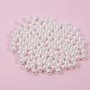 Top Quality Polished Ivory White ABS Non Drilled Loose Pearl Beads