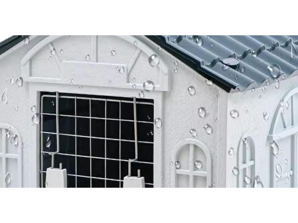 Four Seasons Universal Outdoor Dog House: Breathable, Rainproof Pet Nest for Medium & Large Dogs