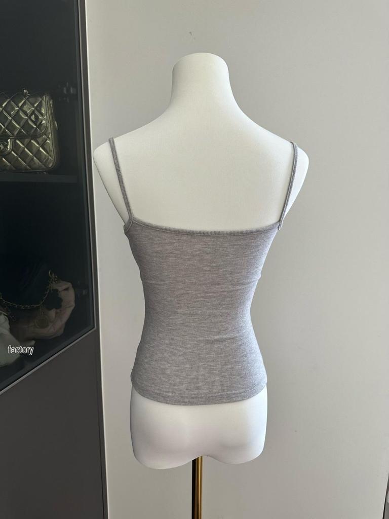 Elegant Lace Patchwork Slimming Camisole with Chest Pads - Women's Outerwear