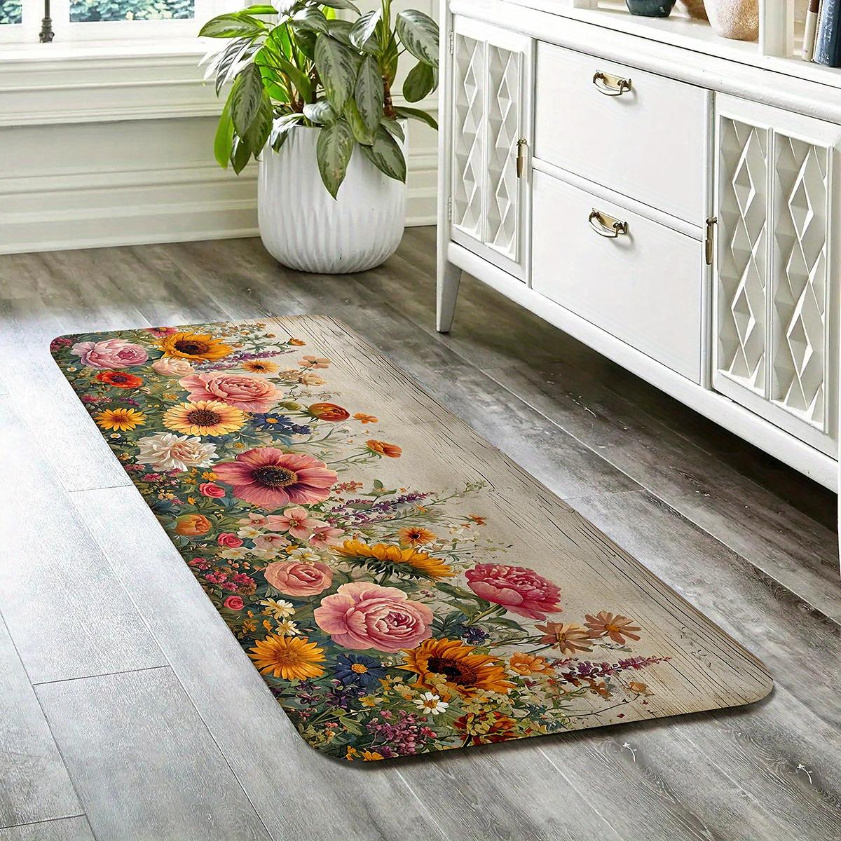 Vlakgedrukte Vloerkleed Met Bruin En Zwart Geometrisch Tribaal Patroon Voor Keuken Eetkamer En Diverse Woondecoratie Scenario's. 40X120CM(1.3X3.9FT