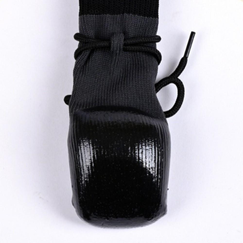 4PCS Adjustable Straps Dog Paw Protection Waterproof Elastic Dog Booties All Seasons