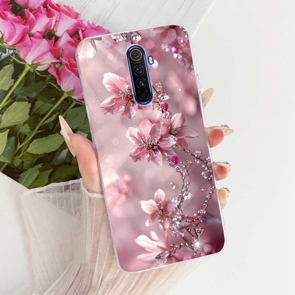 Clear For Realme X2Pro RMX1931 Casing For Realme X2 Pro Case Luxury Fashion Butterfly Funny Cute Painted Cover