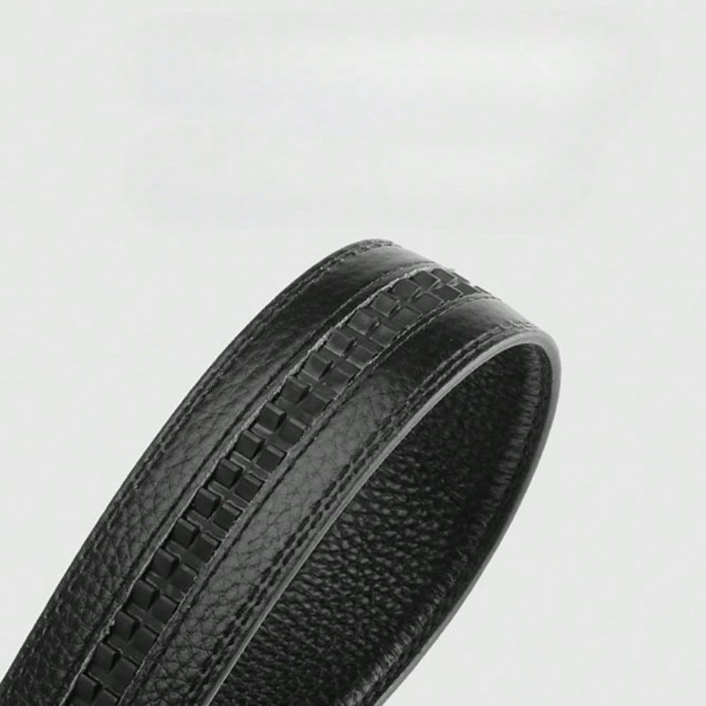 Belt Automatic Buckle Double Open Edge Belt Strip Business Men