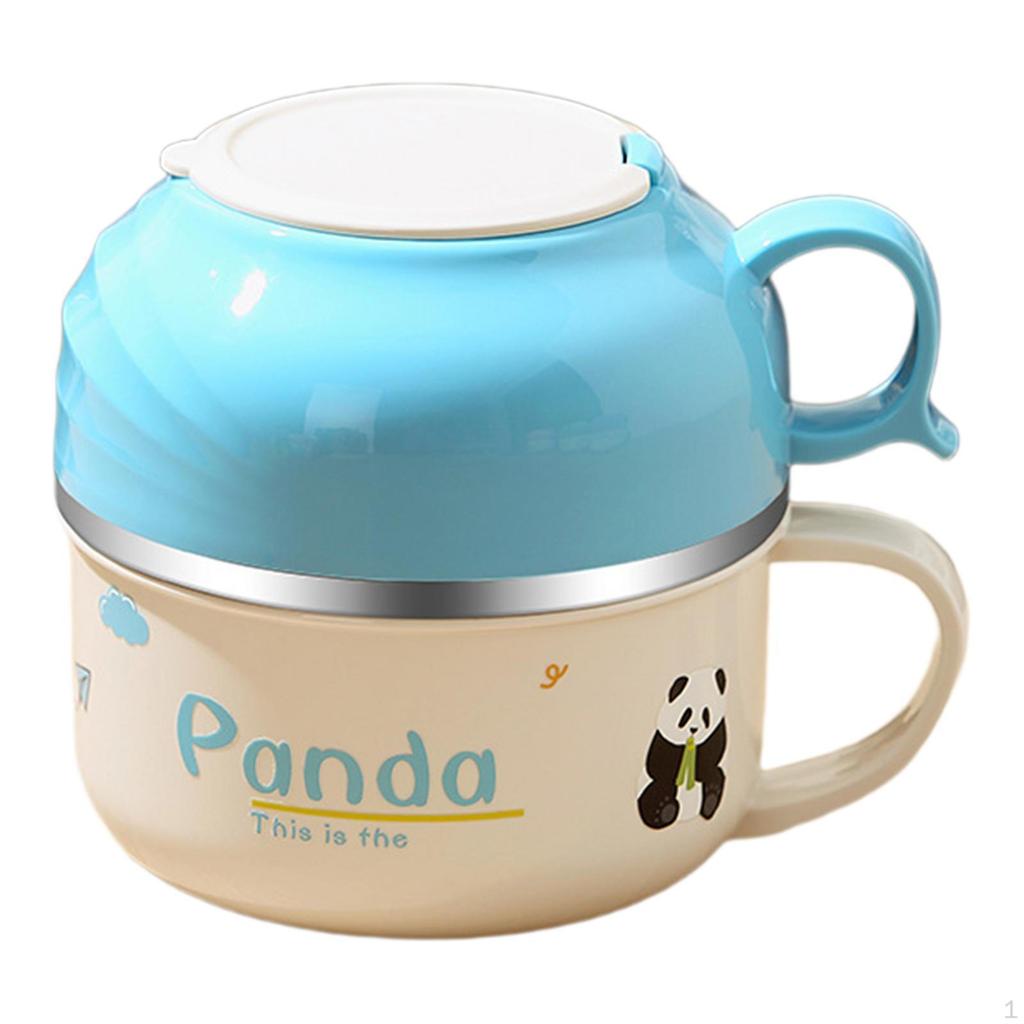 Lunch Box Made of Stainless Steel, Insulated Container for Noodles and Rice, Portable Bento All