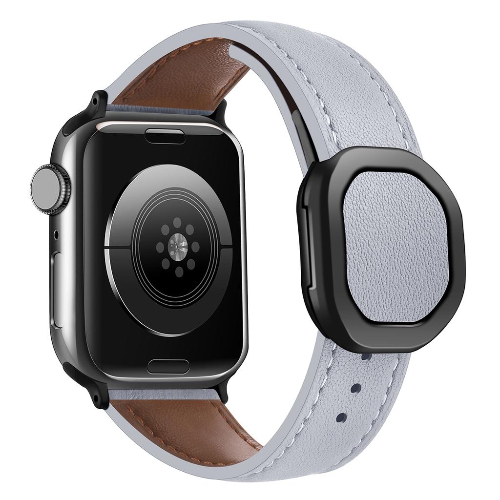 Für Apple Watch 10 46 mm/Ultra 2/Ultra 49 mm/9 8 7 45 mm/SE (2023) SE (2022) SE 6 5 4 44mm/3 2 1 42mm Echtes Rindsleder Armband