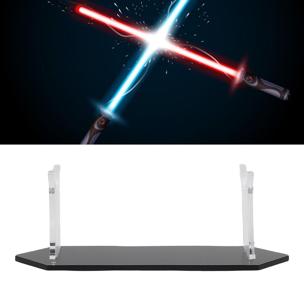 2 Sets Desktop Sword Rack Acrylic Storage and Display Stand for Light Swords Sabres Daggers Wands