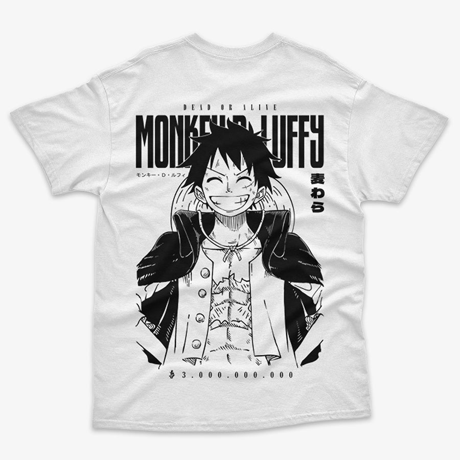 

One Piece Monkey D Luffy 3 Billion Bounty Anime Graphic T Shirt Retro Manga Streetwear Cotton Oversized Tee S разноцветный
