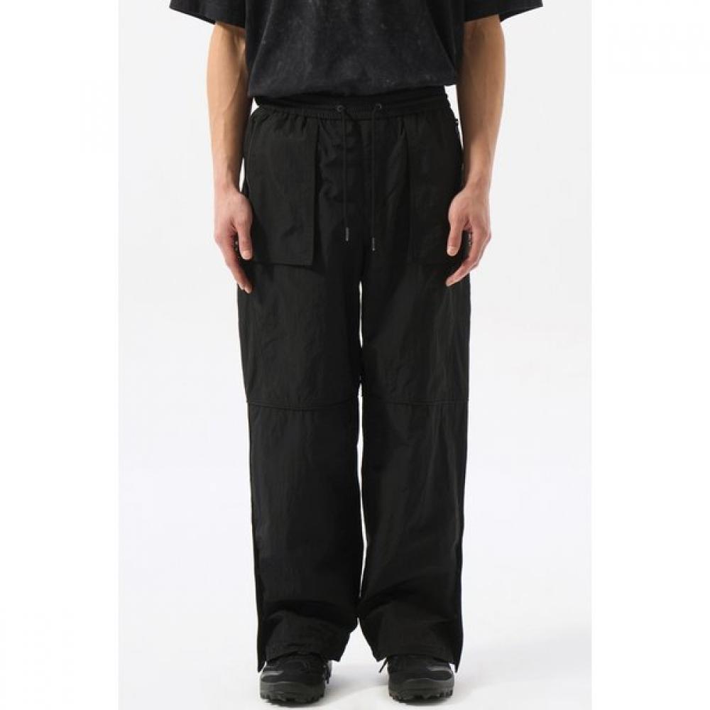 Customellow Black Banding Slit Pants Cwpam25353bkx