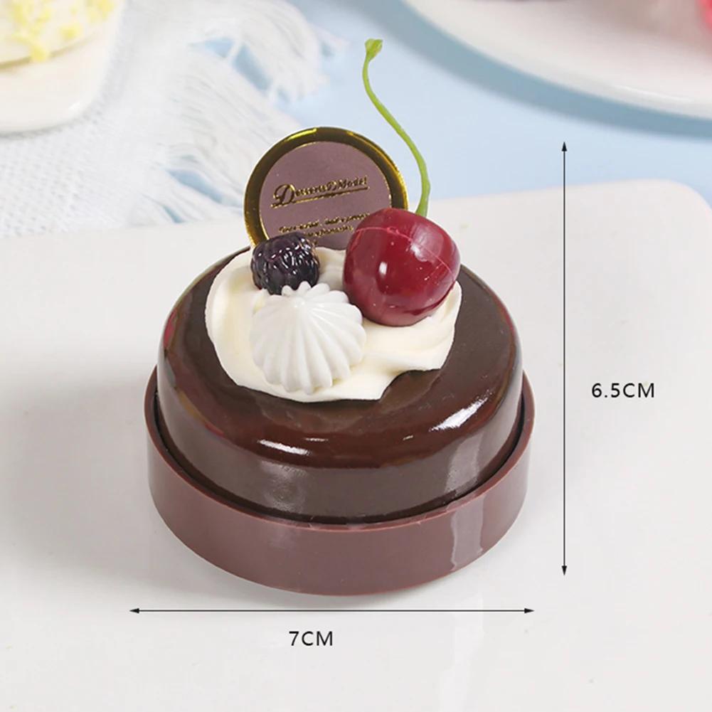 1PC Artificial Fruit Cake Biscuit Fake Food Decoration Photography Pro Food Simulation Cake Model Tea Table Decoration