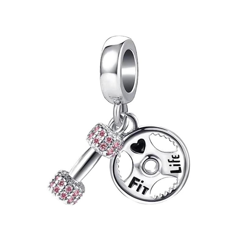 Nowa Miedziana Seria Sportowa Koszykówka Rugby Rolki Zawieszki DIY Wiszące Koraliki Pasują do Bransoletki Naszyjnika Biżuteria