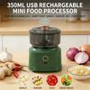 350ml Mincer USB Charging Meat Grinder Portable Electric Garlic Masher  Onion