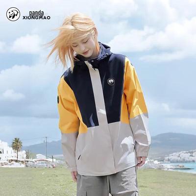 Panda Camel Cloud Stream Unisex Waterproof Windbreaker 8640