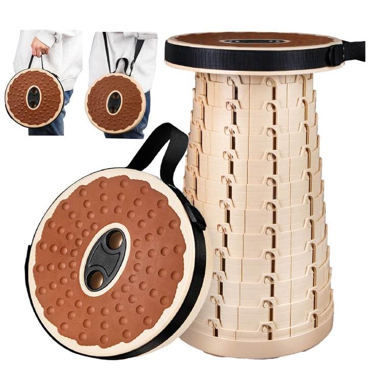 

SUSWIM Телескопический складной стул (Нагрузка 250 кг, Бесступенчатая регулировка высоты, Подушка сиденья Ø25 см)