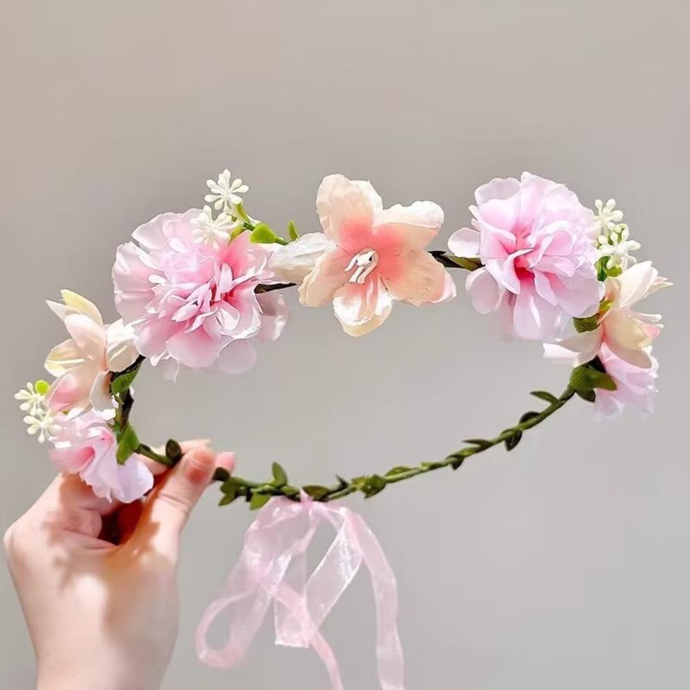 Artificial Flower Fairy Flower Crown Bride Wedding Wedding Headband Fascinating Flower Headbands