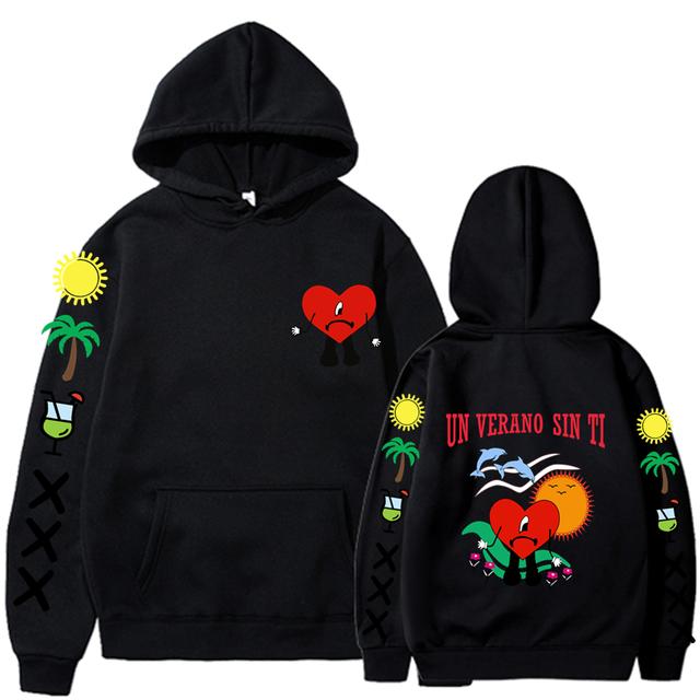 Un Verano Sin Ti Mikina Pánské Ženy Móda Bad Bunny Mikiny Dětské Hip Hop Mikiny Mikiny Mikiny s dlouhým rukávem Mikina s kapucí Dívčí kabáty