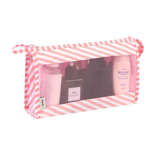 Borsa per Trucco da Viaggio di Grande Capacità con Separazione Umido/Secco e Design a Gancio Cationico