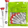 &FUN Golf Tee Gummikopf Langer Tee 5-stufige Skala
