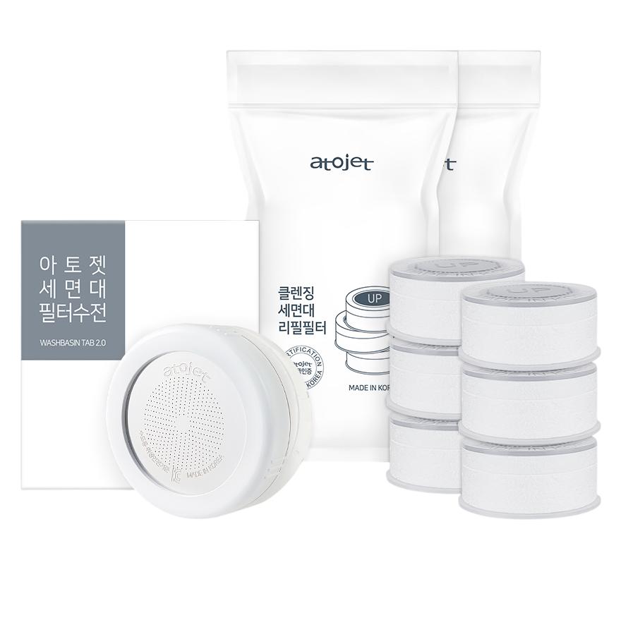 

ATOJET Cleansing Washbasin Faucet Filter – ACF Activated Carbon Purifier, Korean 1 SET