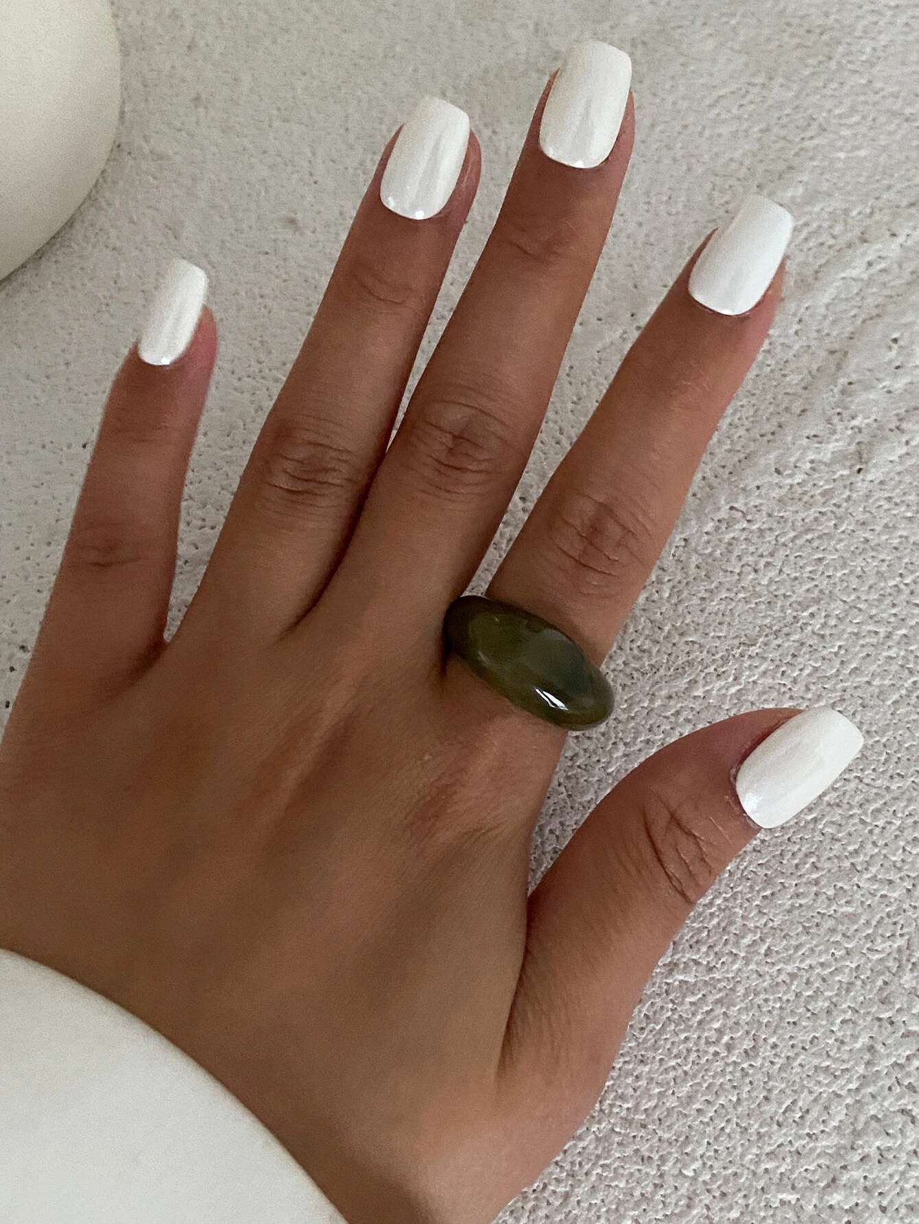 

Ingemark Y2K Boho Smooth Resin Finger Rings for Women Trend 2026 New Fashion Simple Geometric Rings Aesthetic Daily Jewelry Gift