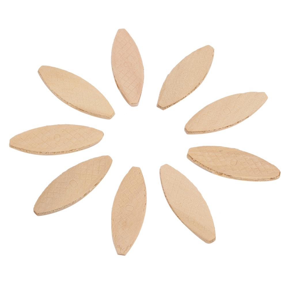 100 PCS durable Beechwood Wood Joining Biscuits Wood Board Docking Tool 0# 10# 20# Wood Biscuit Tenon Biscuit Furniture Framing