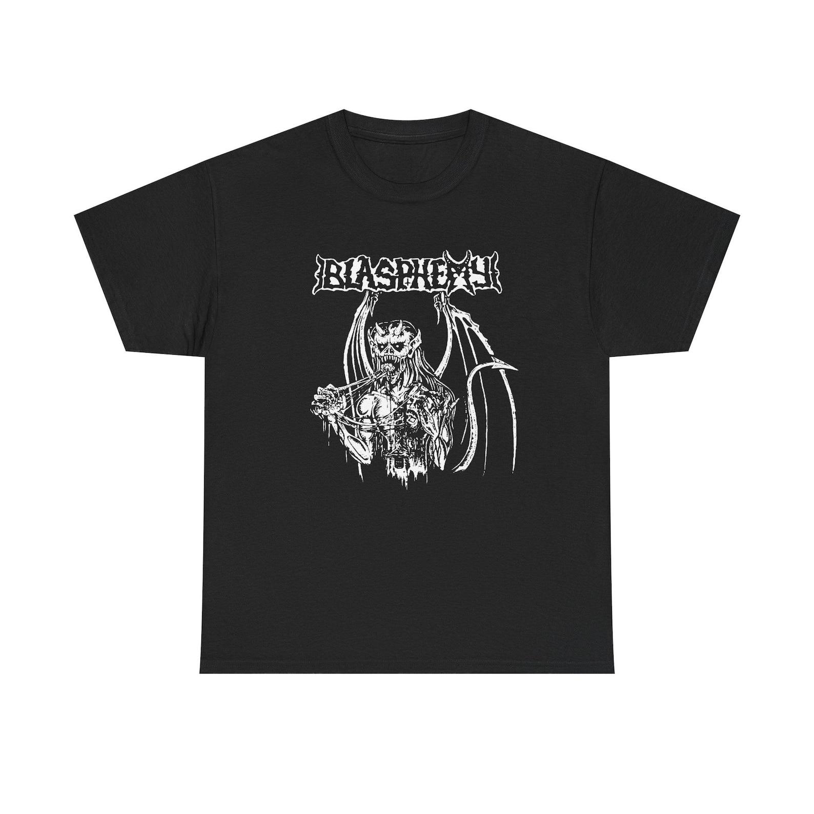 Blasphemy War Metal Shirt, Fallen Angel of Doom Band Tee, Canadian Black Death Metal T Shirt, Underground Extreme Metal Music Tee 110
