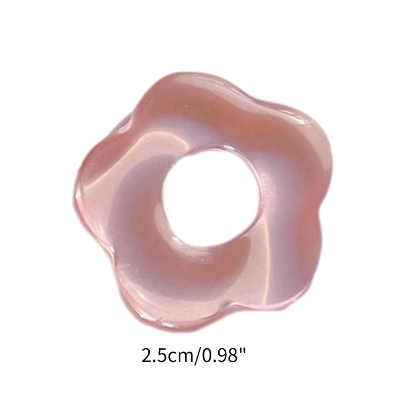 Colorful Flower Pendants DIY Necklace Bracelet Earrings Setting Pendant for Jewelry Making Findings Vanlentines Gift