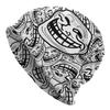 Troll Face Quest Video Meme Funny Anime Beanie Bonnet Knitted Hats Hip Hop Unisex Game Comic Warm Winter Skullies Beanies Caps