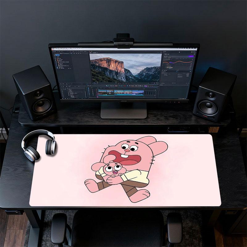 Anais Gumball Mouse Pad, Large Gaming Desk Mat, Non-slip XXL Mousepad for Laptop & Tablet, Mini PC Playmat with Stitched Edges