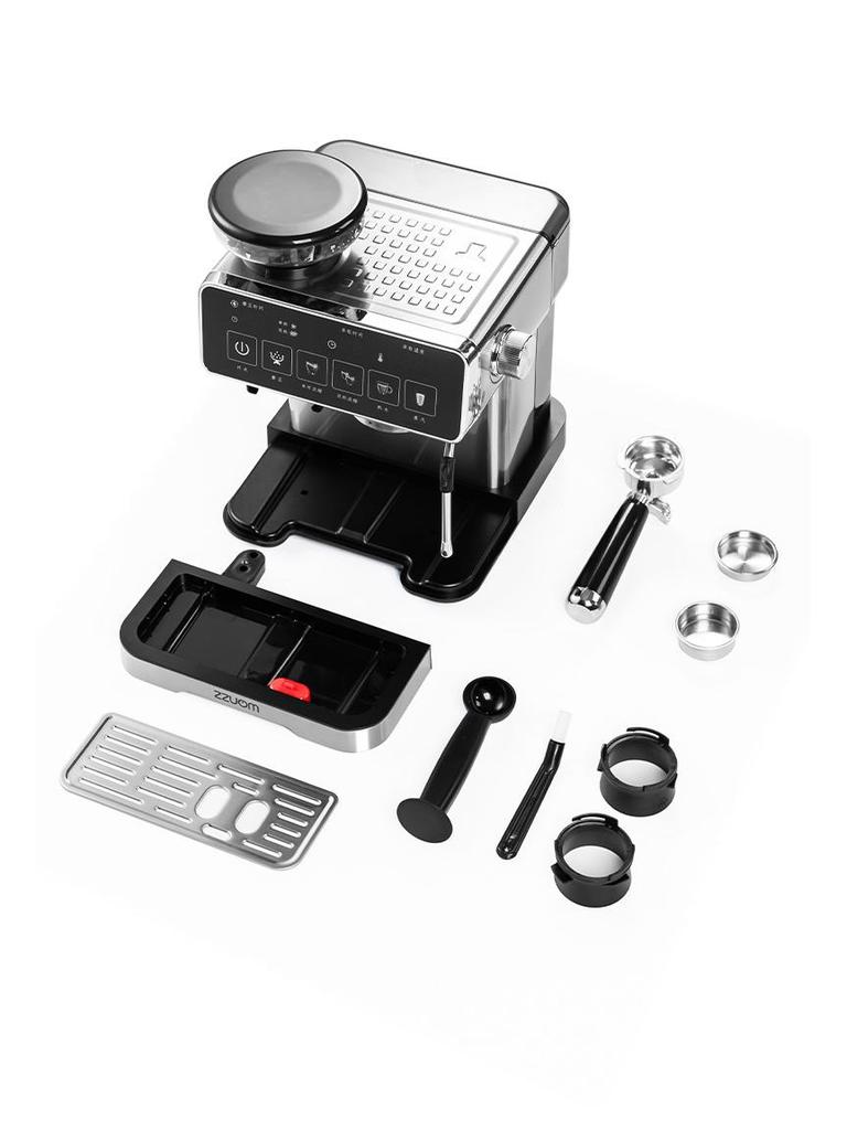 Smart Espresso Machine with Integrated Grinder & Milk Frother