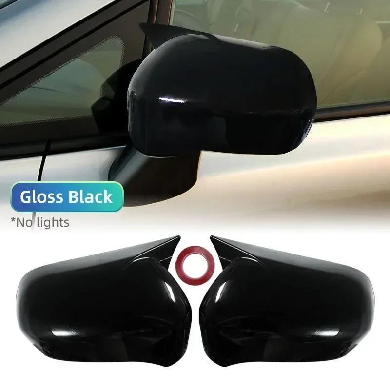 

For Honda Civic 8th 2005-2011 Rearview Side Mirror Cover Wing Cap Exterior Door Rear View Case Trim Frame Sticker Carbon Look