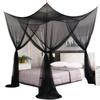 190*210*240cmSexy Mosquito Net Palace Four Door King/Queen Double Size Home Single Bed Prevent Insect Outdoor Square Grace White Canopy Net