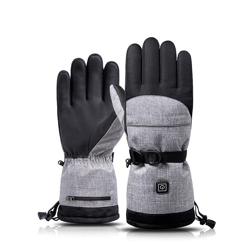 Winter Heated Touchscreen Cycling & Skiing Gloves: Thick, Warm, Electric Charging Heating Gloves for Outdoor Use.