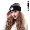 Soft Knit Warm Headband Rechargeable Light Up Head Wrap for Camping Hiking Cold Weather Use Warm Headband