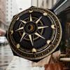 Compass Rose Design Umbrella: A Stylish and Functional Companion for Outdoor Adventures, Featuring Automatic Opening/Closing Mechanism, Lightweight