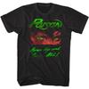 Poison Open Up and Say Ahh Album Cover Men's T Shirt Faded Rock Band Concert Tee
